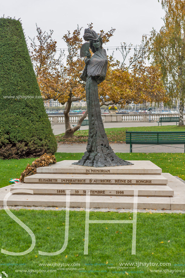 Monument of Empress Elisabeth of Austria,  Geneva, Switzerland