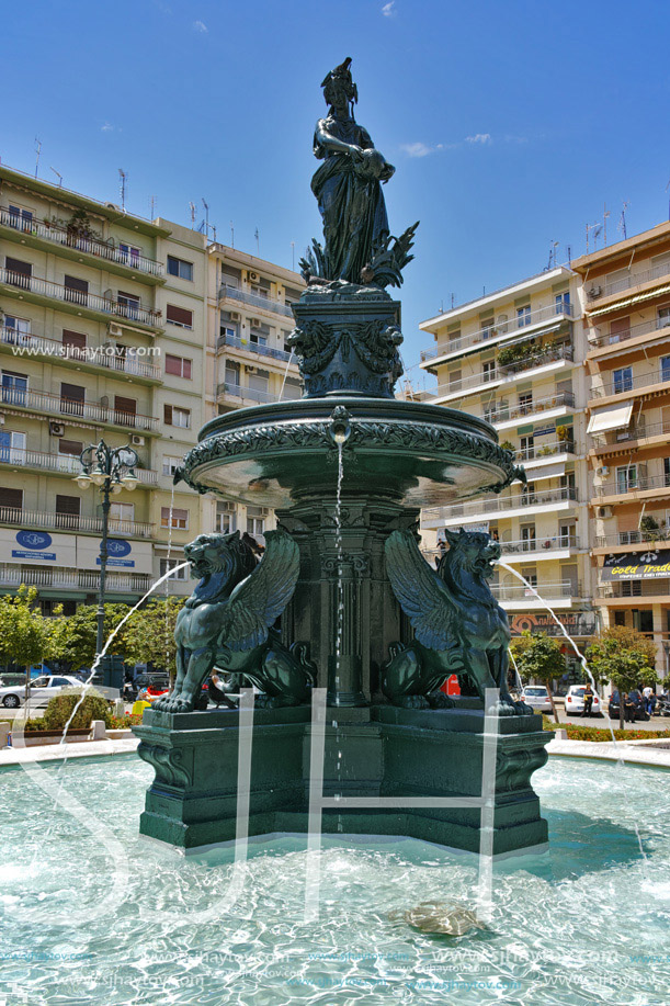 King George I Square in Patras, Peloponnese, Western Greece