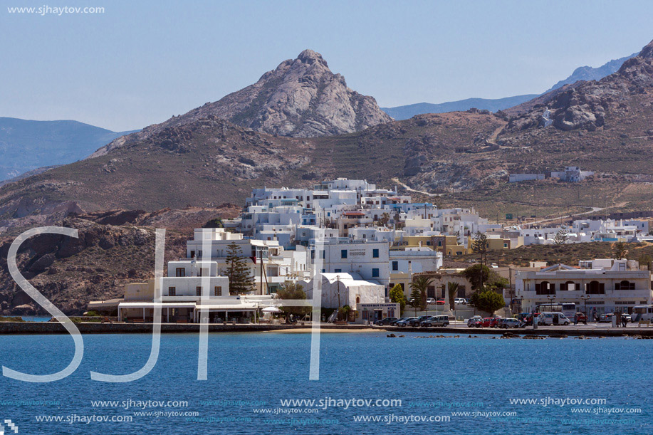 Panoramic view of chora town, Naxos Island, Cyclades, Greece