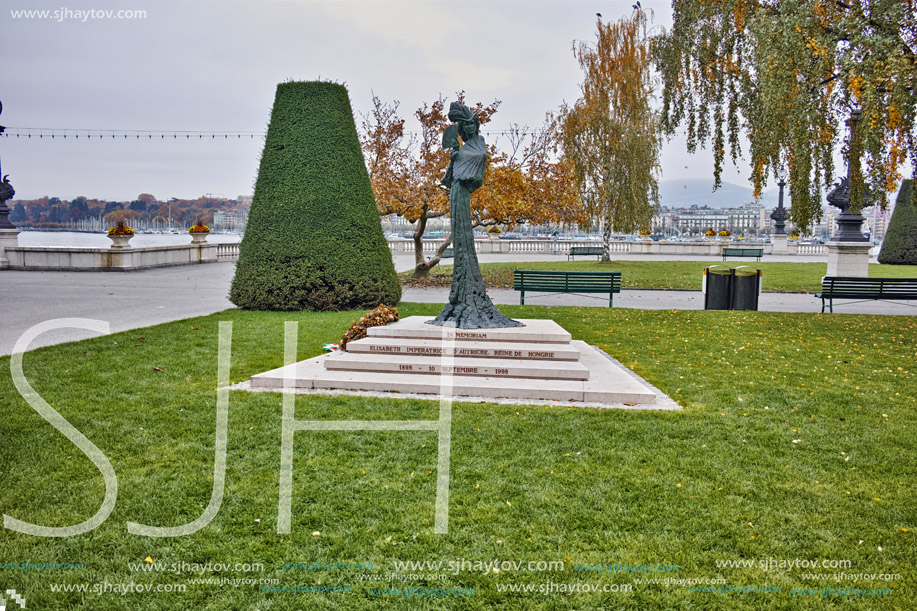 Monument of Empress Elisabeth of Austria,  Geneva, Switzerland