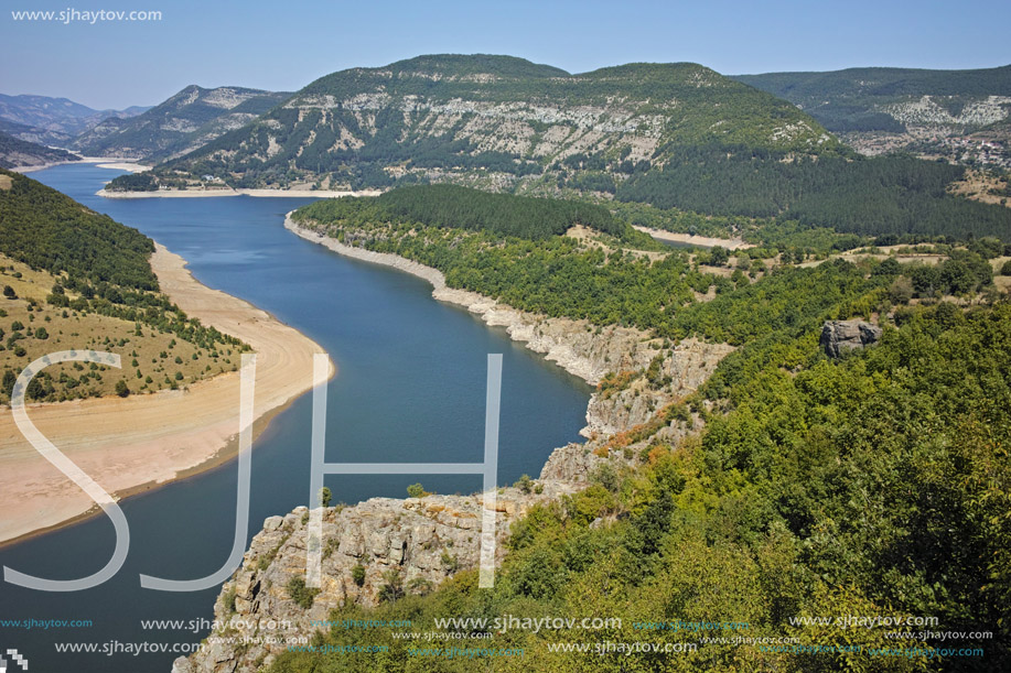 Amazing view of Arda River meander and Kardzhali Reservoir, Bulgaria