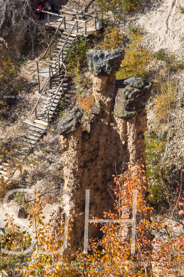 Amazing Autumn Landscape of Rock Formation Devil"s town in Radan Mountain, Serbia