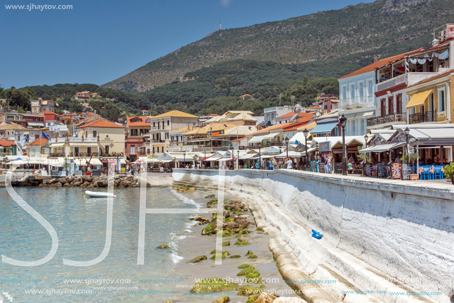 PARGA, GREECE - JULY 17, 2014: Amazing summer view of town of Parga, Epirus, Greece