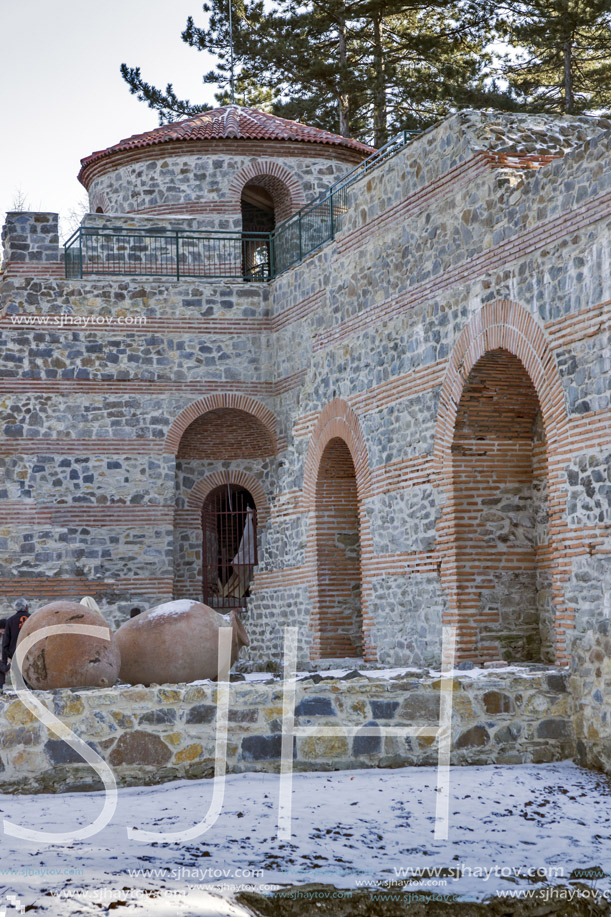 KYUSTENDIL, BULGARIA - JANUARY 15, 2015:  A late antique fortress The Hisarlaka in Town of Kyustendil, Bulgaria