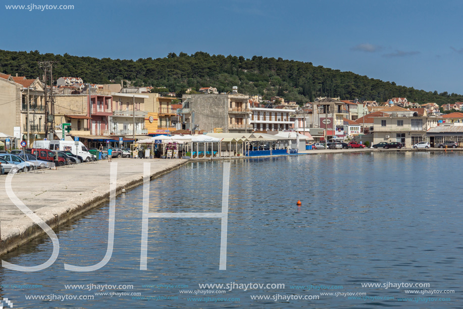ARGOSTOLI, KEFALONIA, GREECE - MAY 26, 2015: Panorama to Argostoli town, Kefalonia, Ionian islands, Greece