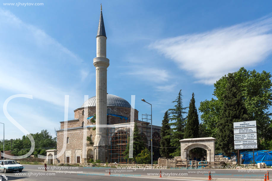 EDIRNE, TURKEY - MAY 26, 2018: Suleymaniye Mosque in city of Edirne,  East Thrace, Turkey