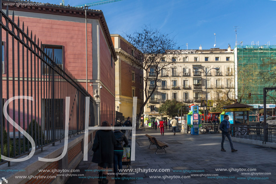 MADRID, SPAIN - JANUARY 24, 2018: Morning view of Museum of History of Madrid in City of Madrid, Spain