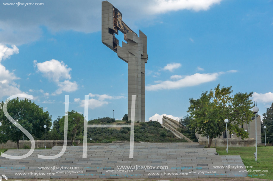STARA ZAGORA, BULGARIA - AUGUST 5, 2018: Memorial complex The Defenders of Stara Zagora in city of Stara Zagora, Bulgaria