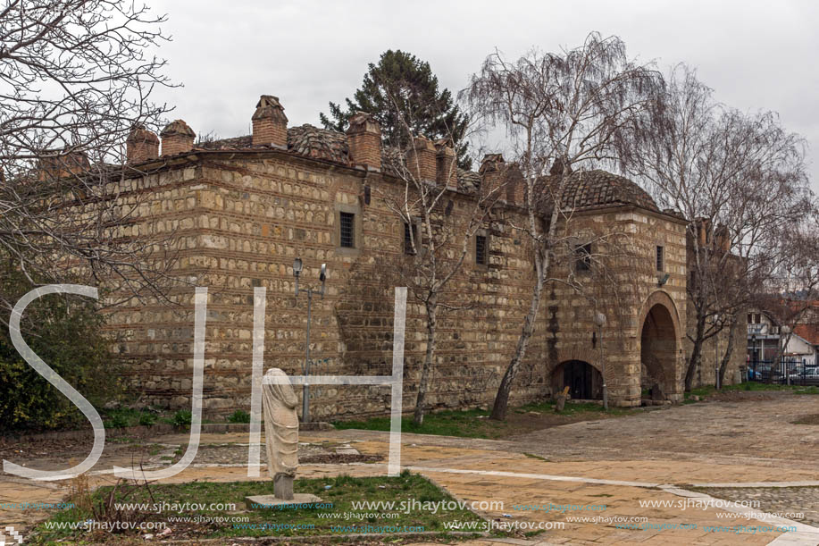 SKOPJE, REPUBLIC OF MACEDONIA - FEBRUARY 24, 2018: Ruins of Kurshumli An in old town of city of Skopje, Republic of Macedonia