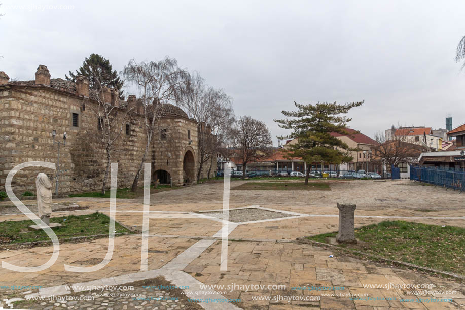 SKOPJE, REPUBLIC OF MACEDONIA - FEBRUARY 24, 2018: Ruins of Kurshumli An in old town of city of Skopje, Republic of Macedonia