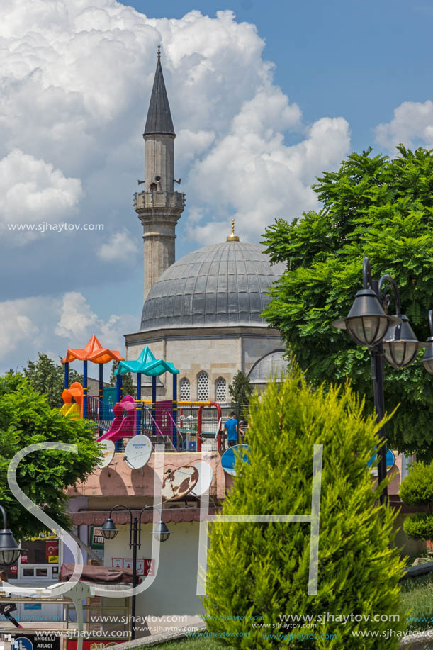 EDIRNE, TURKEY - MAY 26, 2018: Ayshe Kadın Cami Mosque in city of Edirne,  East Thrace, Turkey
