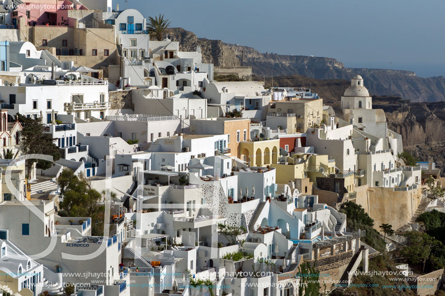 Town of Fira, Santorini, Thira,  Cyclades Islands