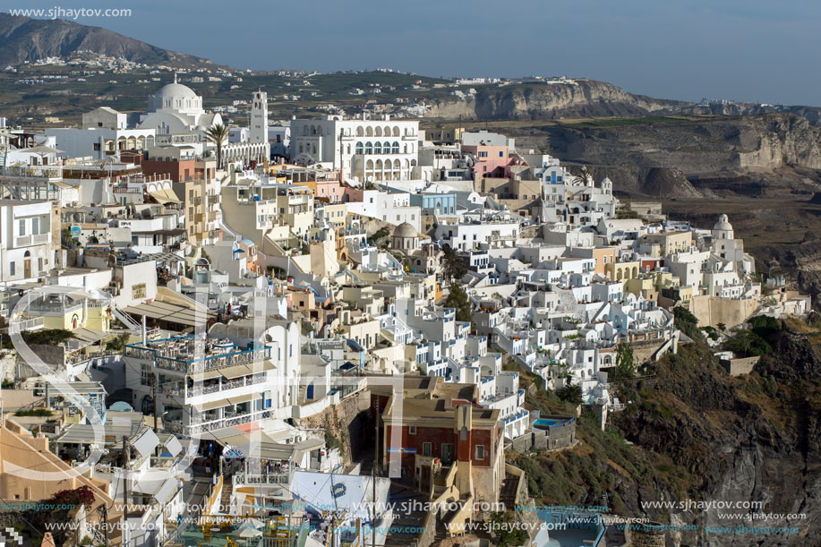 Town of Fira, Santorini, Thira,  Cyclades Islands