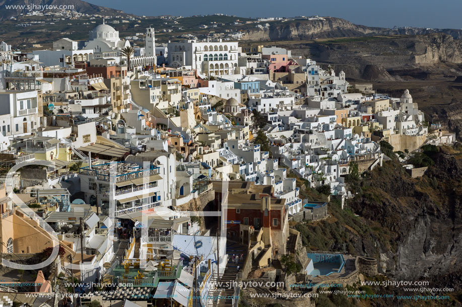 Town of Fira, Santorini, Thira,  Cyclades Islands