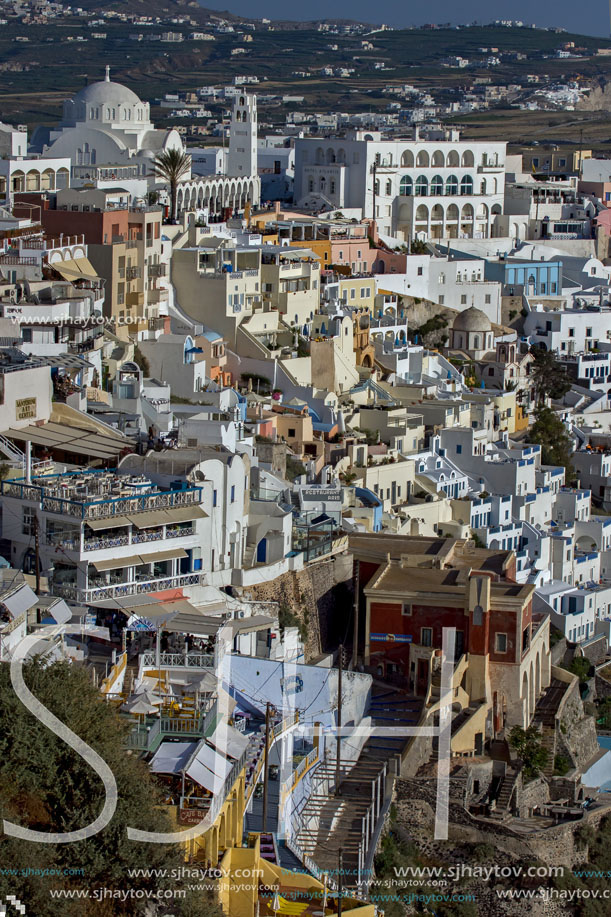 Town of Fira, Santorini, Thira,  Cyclades Islands