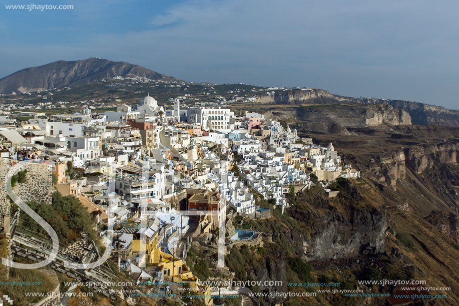 Town of Fira, Santorini, Thira,  Cyclades Islands