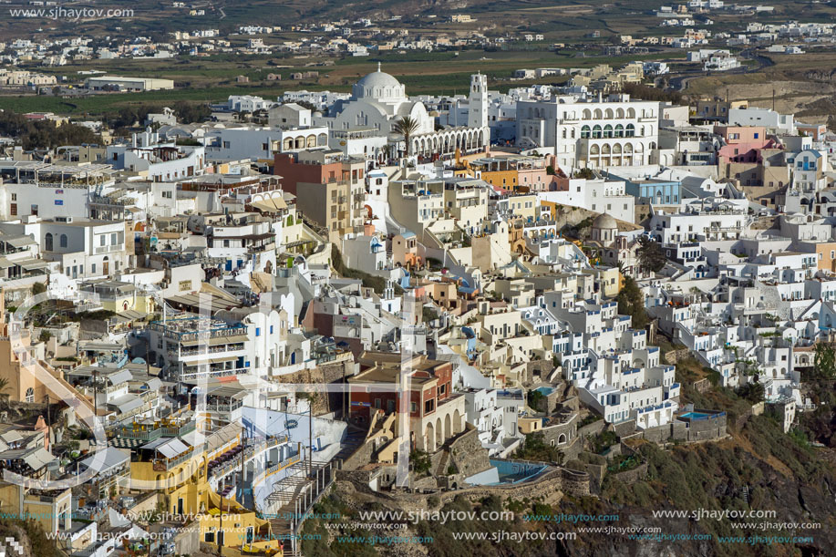 Town of Fira, Santorini, Thira,  Cyclades Islands