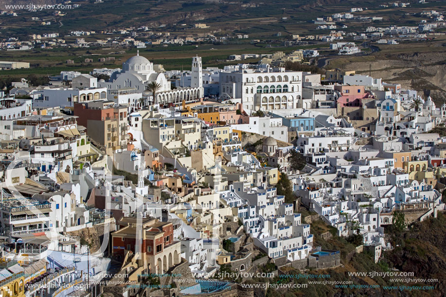 Town of Fira, Santorini, Thira,  Cyclades Islands