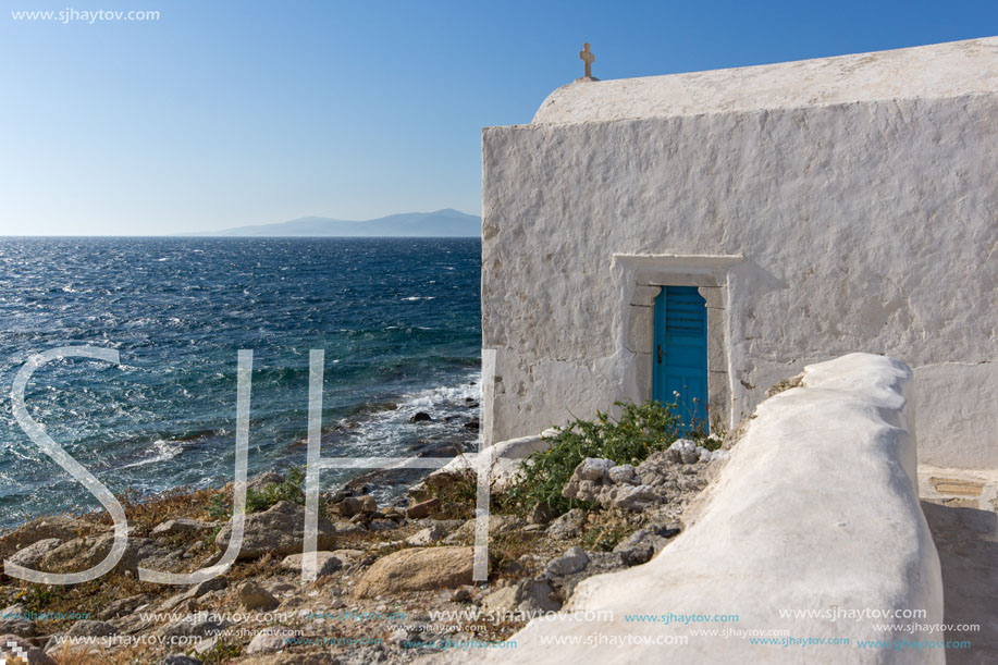 White Church on the island of Mykonos, Cyclades Islands