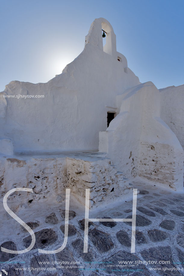 White Church on the island of Mykonos, Cyclades Islands