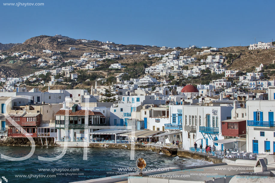 Little Venice at Mykonos Island, Cyclades Islands