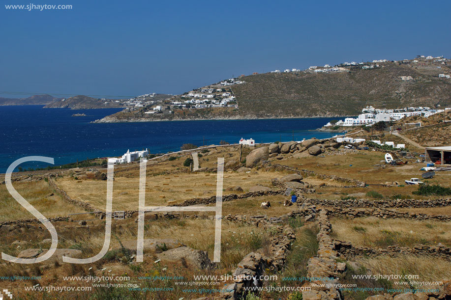 Landscape, island of Mykonos, Cyclades Islands