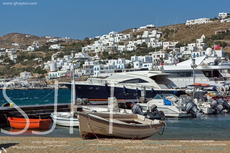 Port of Mikonos Town, island of Mykonos, Cyclades Islands