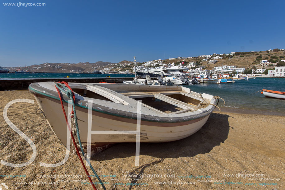 Port of Mikonos Town, island of Mykonos, Cyclades Islands