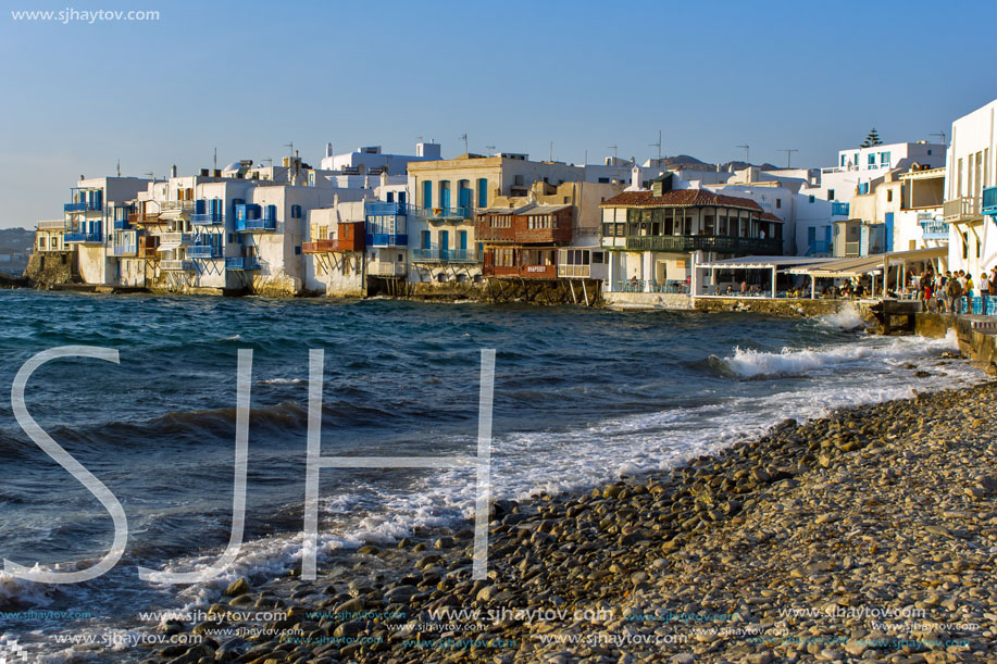 Little Venice at Mykonos Island, Cyclades Islands