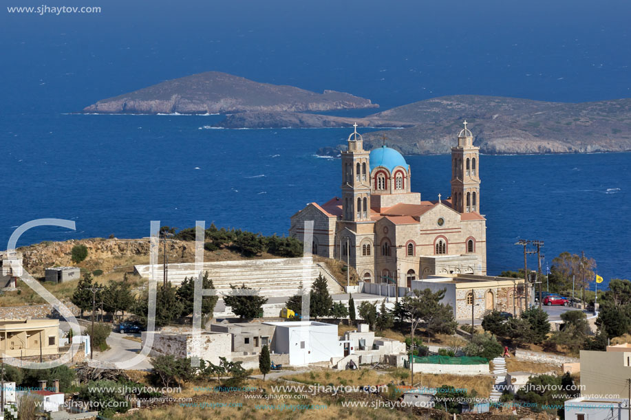 Church in Ermoupoli, Syros Island, Cyclades Islands