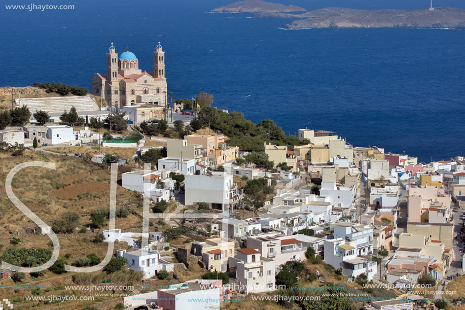 Church in Ermoupoli, Syros Island, Cyclades Islands