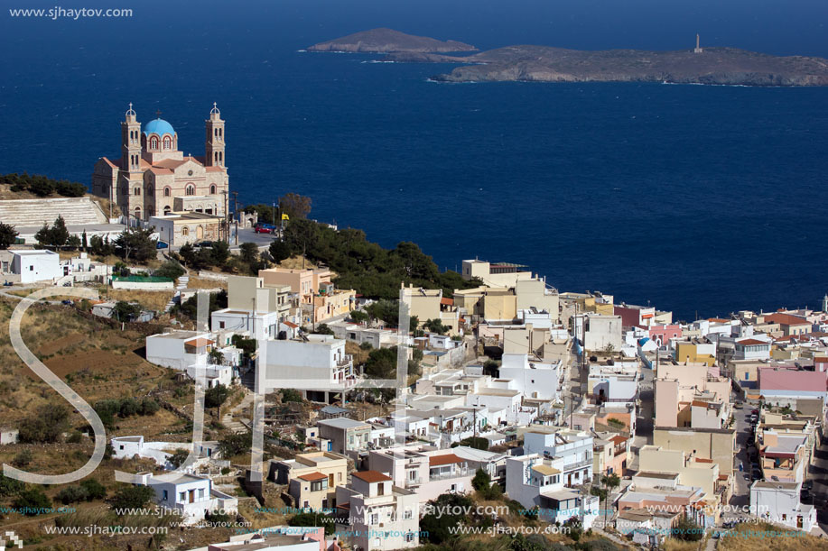 Church in Ermoupoli, Syros Island, Cyclades Islands