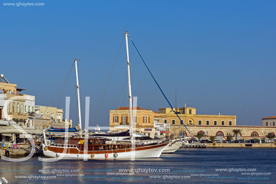 Port of Ermoupoli, Syros Island, Cyclades Islands