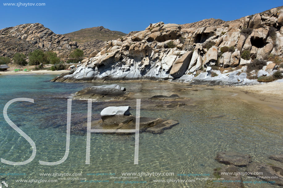 rock formations in kolymbithres beach, Paros island, Cyclades