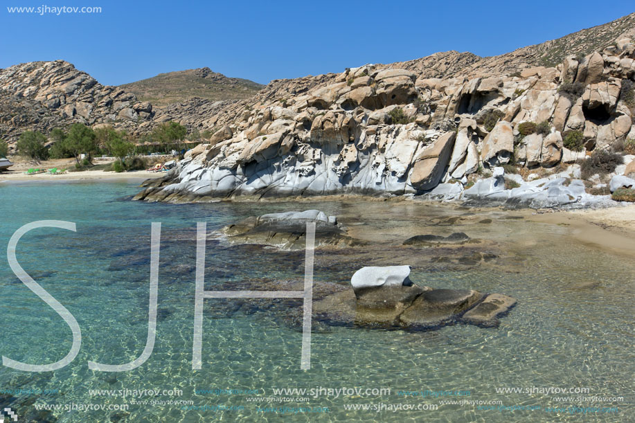 rock formations in kolymbithres beach, Paros island, Cyclades