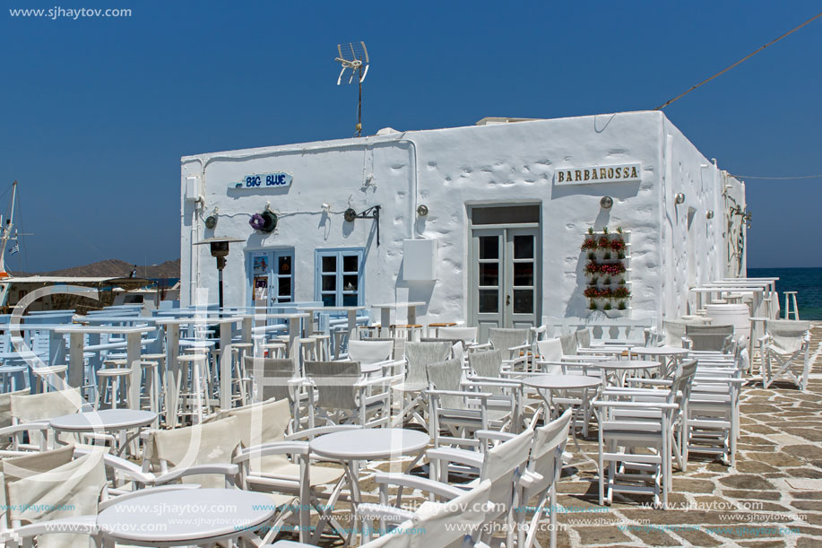 Restaurant in Naousa town, Paros island, Cyclades