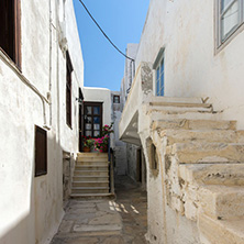 Old town street in Naxos island, Cyclades