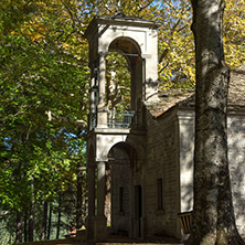 Church and Park in Town of Metsovo, Epirus, Greece