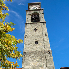 The church Agia Paraskevi tower Town of Metsovo, Epirus, Greece
