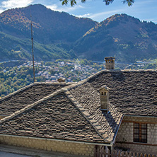 Roofs and valley of Town of Metsovo, Epirus , Greece