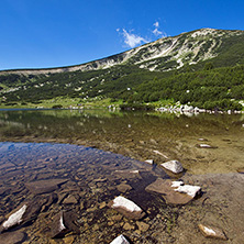Lake Bezbog and Bezbog hut, Pirin Mountain, Bulgaria