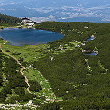 Lake Bezbog and Bezbog hut, Pirin Mountain, Bulgaria