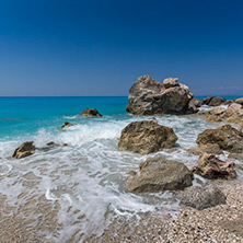 Megali Petra Beach, Lefkada, Ionian Islands, Greece