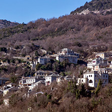 Panoramic views of village Vitsa, Zagori, Epirus, Greece