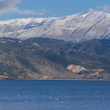 Lake Ioannina and Pindus Mountains, Epirus, Greece