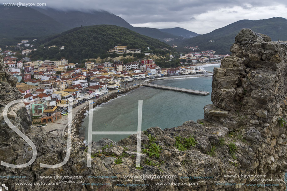 Panoramic views of Parga town, Epirus, Greece