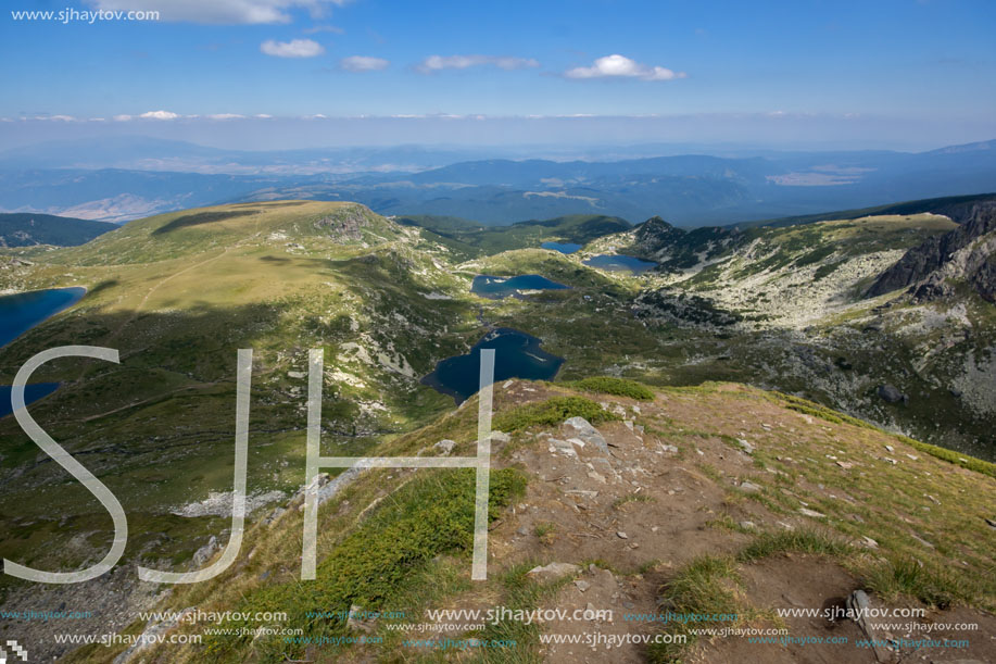 The Twin, The Trefoil, The Fish and The Lower Lake, The Seven Rila Lakes, Rila Mountain, Bulgaria