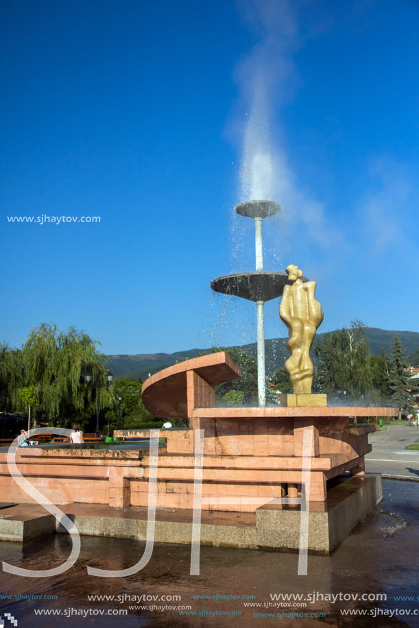 Geyser in Town of Sapareva Banya, Bulgaria