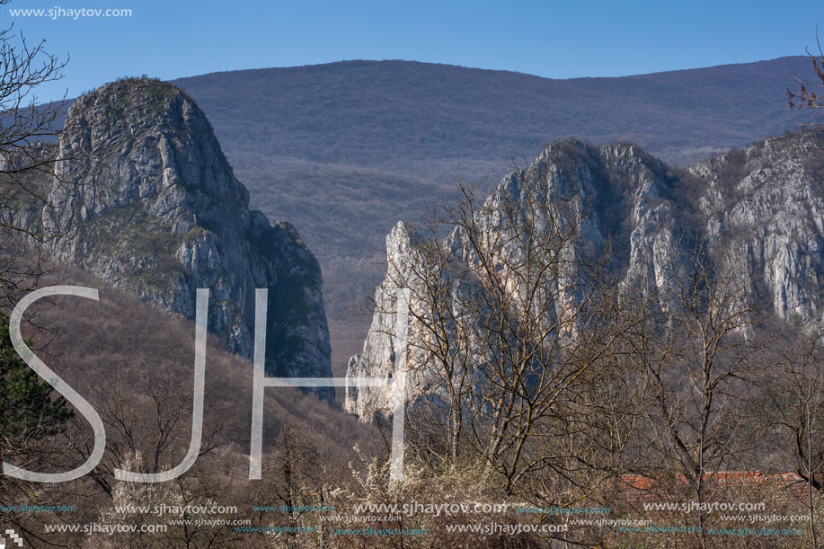 Rock Formation in Erma River Gorge, Serbia