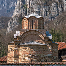 Panorama of medieval Poganovo Monastery of St. John the Theologian, Serbia